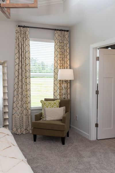 Furnished interior in a model home at The Gables in Moyock (Image 35).