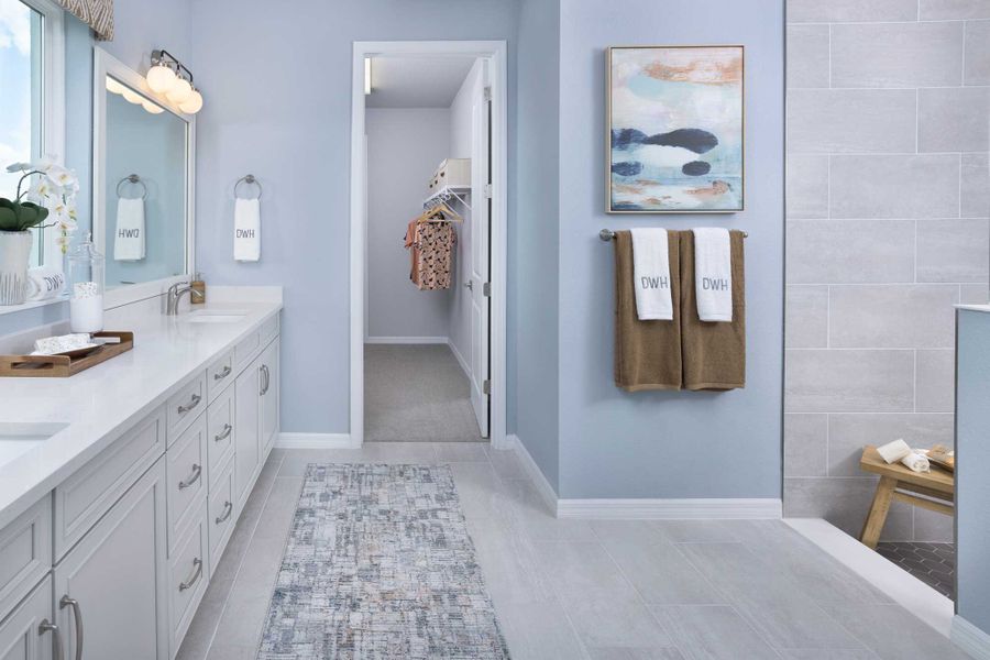 Furnished interior in a model home at Vistera of Venice – Garden Series in Nokomis (Image 8).