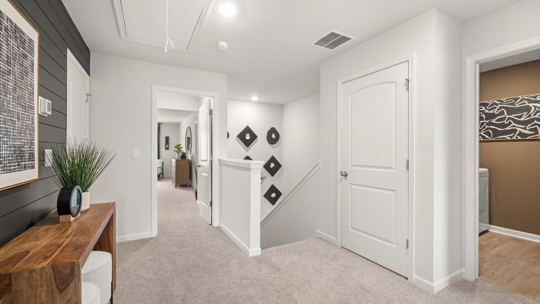 Furnished interior in a model home at Hughes Court in Dawsonville (Image 12).