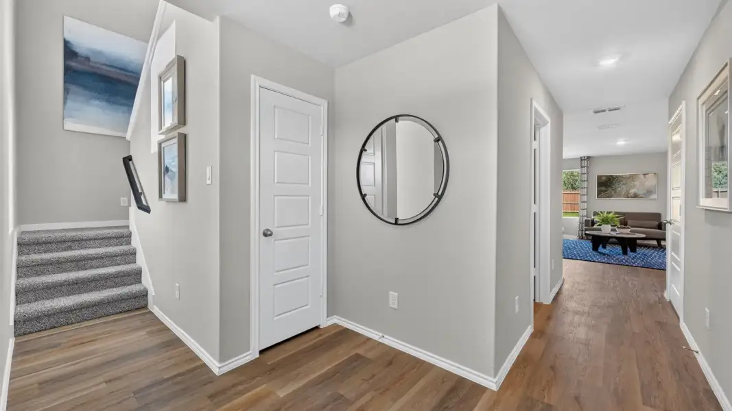 Furnished interior in a model home at The Wells in Mineral Wells (Image 23).