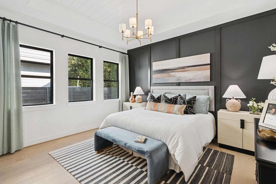 Furnished interior in a model home at Two Step Farm 42' in Montgomery (Image 8).