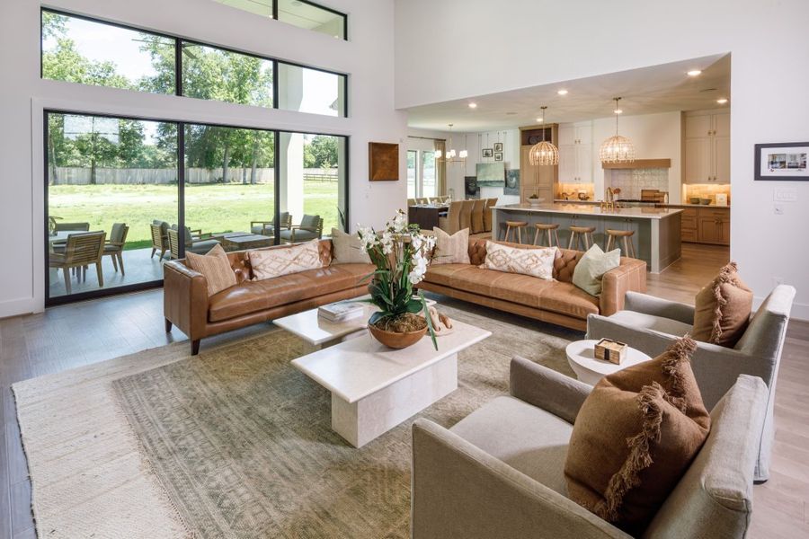 Furnished interior in a model home at King's Crossing in Parker (Image 9).