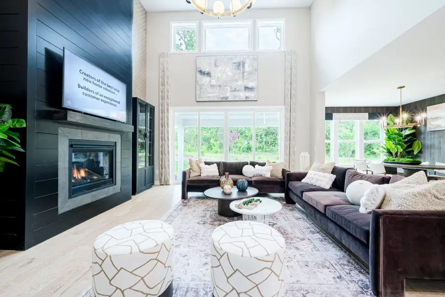 Furnished interior in a model home at Brookshale in Cumming (Image 30).