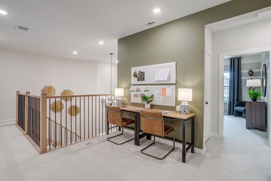 Furnished interior in a model home at Aster Park in McKinney (Image 40).