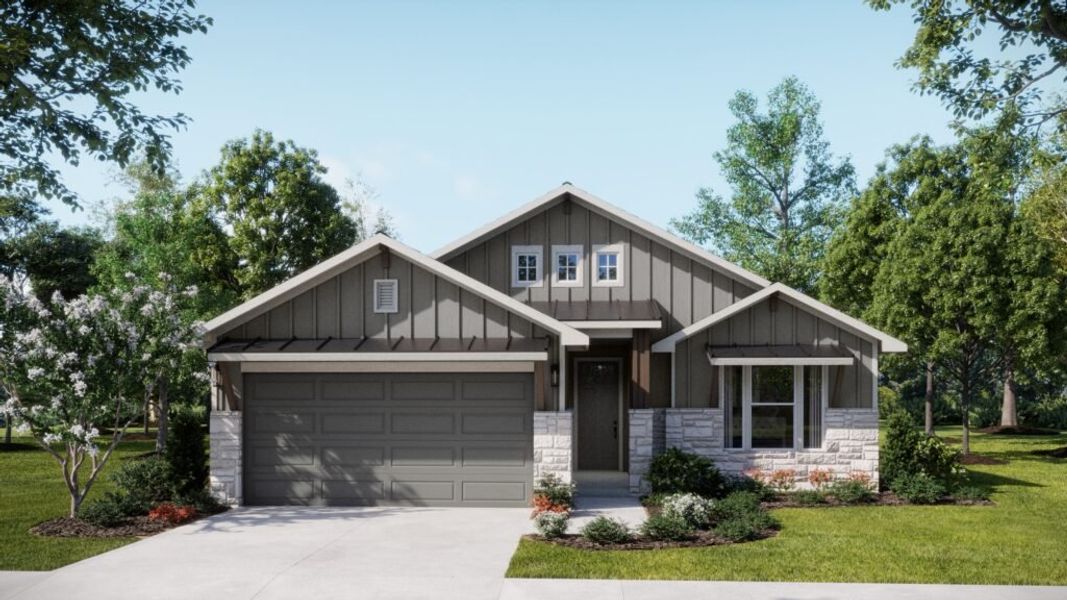 Front exterior of a home in the Mesa Ridge community, located in Temple, TX (Image 4).