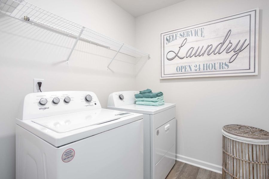 Furnished interior in a model home at Ridge Pointe in Trinity (Image 28).