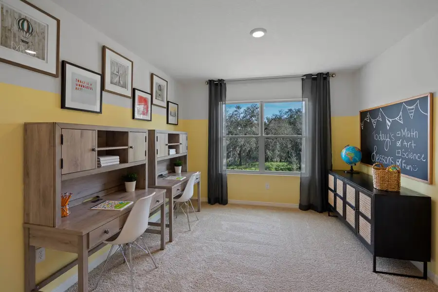 Furnished interior in a model home at Wind Meadows South in Bartow (Image 20).