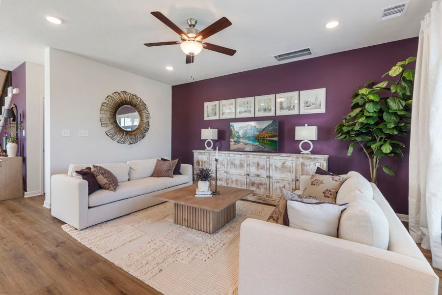 Furnished interior in a model home at Pagosa Springs in Bryan (Image 4).