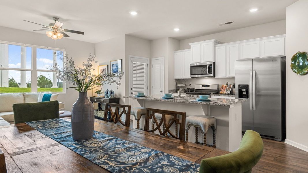Furnished interior in a model home at Laurel Park Townhomes in Hephzibah (Image 13).