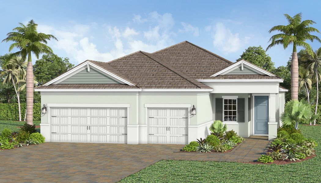 Front exterior of a home in the Kingston community, located in Estero, FL (Image 12).