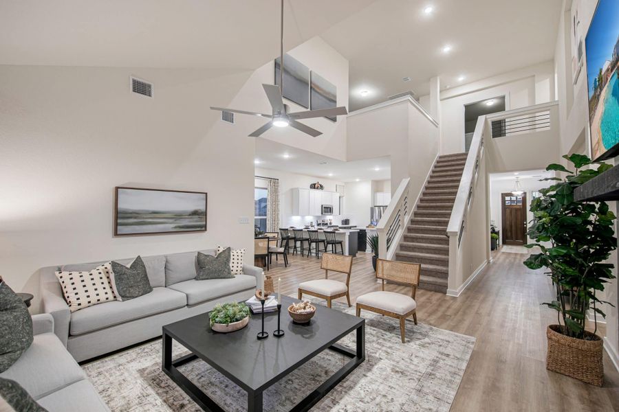 Furnished interior in a model home at Buffalo Crossing – New Phase Now Preselling in Cibolo (Image 5).