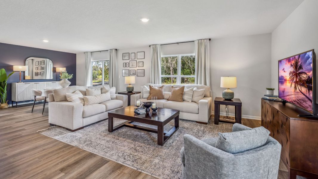 Furnished interior in a model home at Bella Lago in Parrish (Image 8).