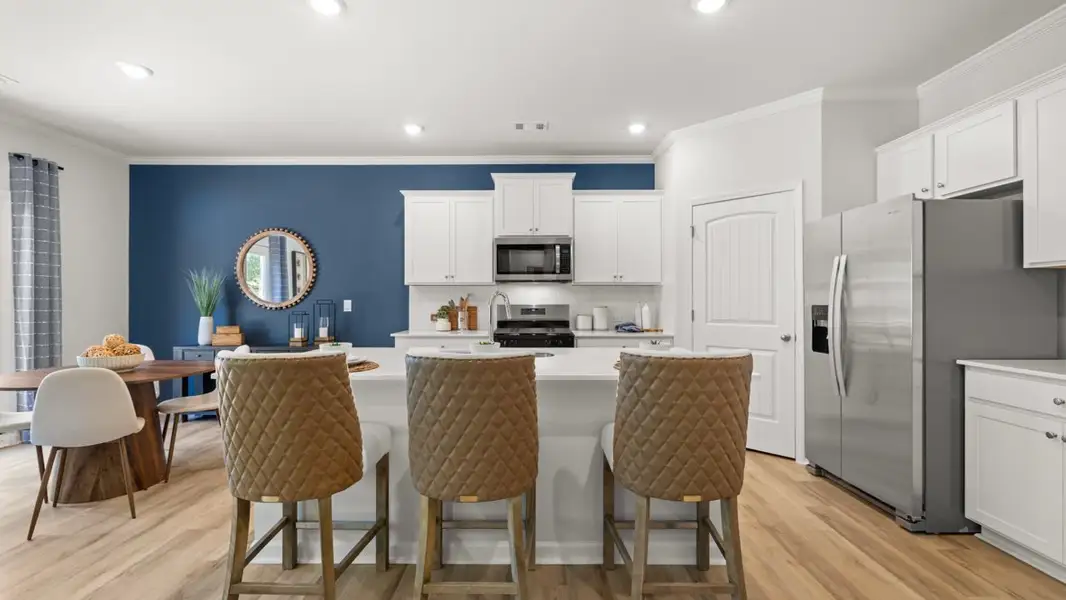 Furnished interior in a model home at Lost Creek in Dallas (Image 6).