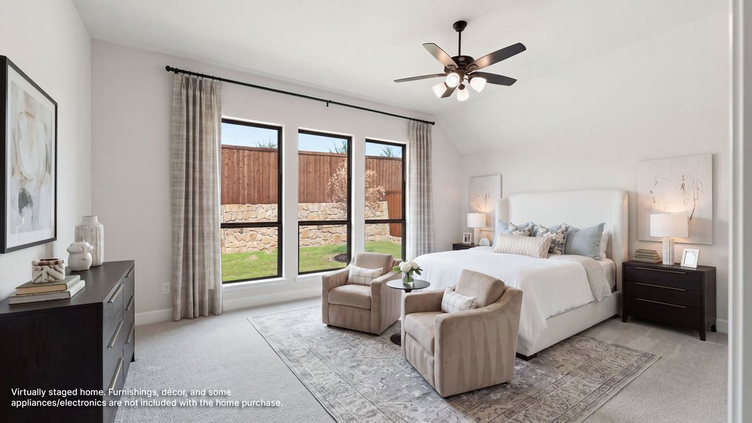 Furnished interior in a model home at Canyon Falls 50' in Northlake (Image 9).