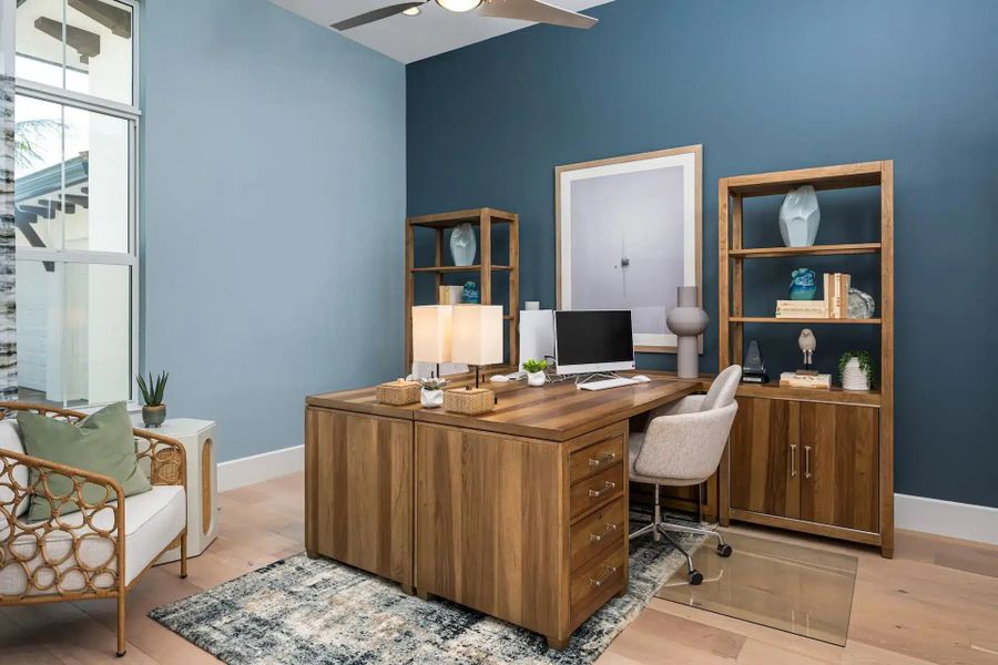 Furnished interior in a model home at The River Club at Carlton in Indian River Shores (Image 10). Furnished interior in a model home at The River Club at Carlton in Indian River Shores (Image 10).