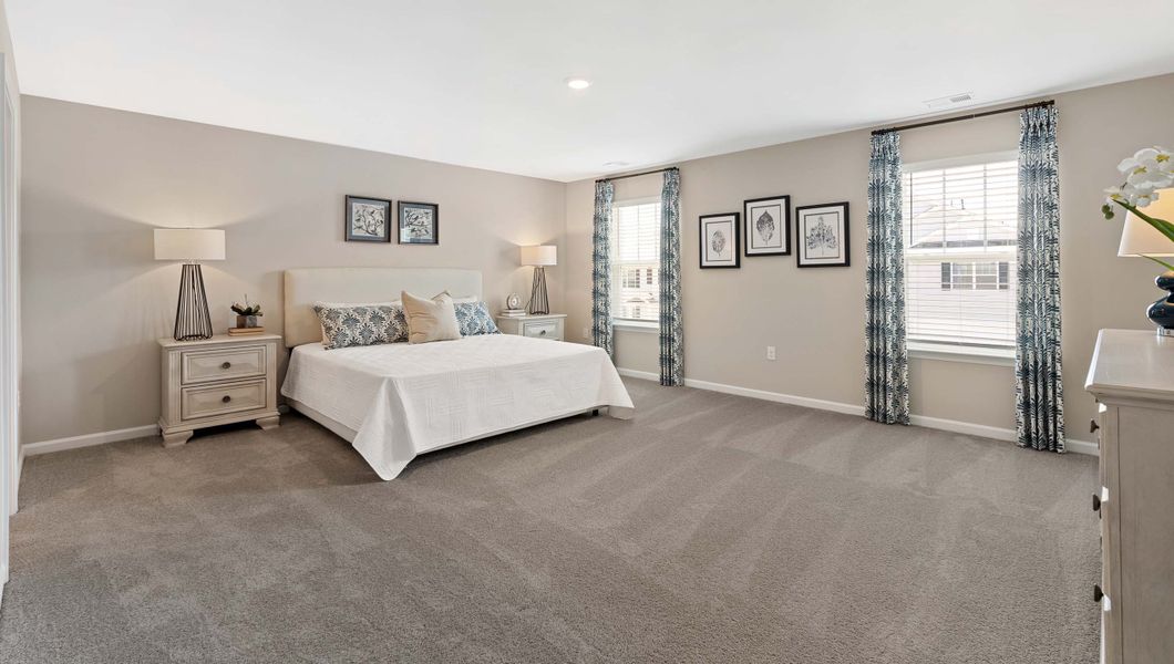 Furnished interior in a model home at Cloverdale Hills in Piedmont (Image 28).