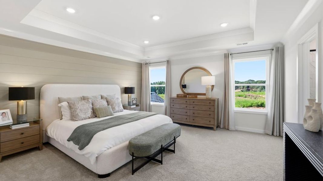 Furnished interior in a model home at Harrison Valley in Simpsonville (Image 26).