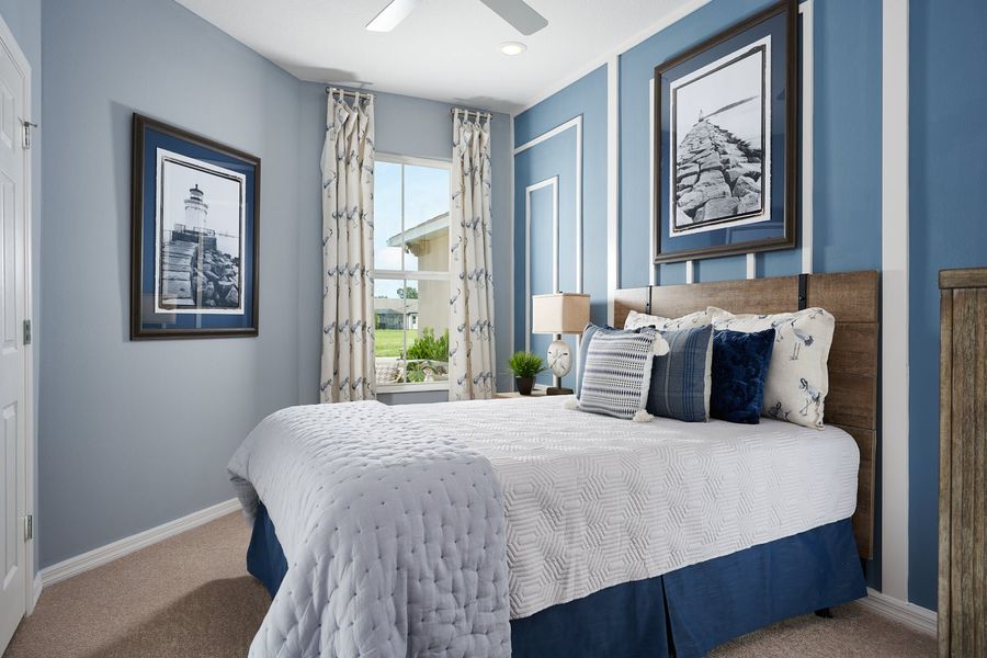 Furnished interior in a model home at Leela Reserve Paired Villas in Tavares (Image 11). Furnished interior in a model home at Leela Reserve Paired Villas in Tavares (Image 11).