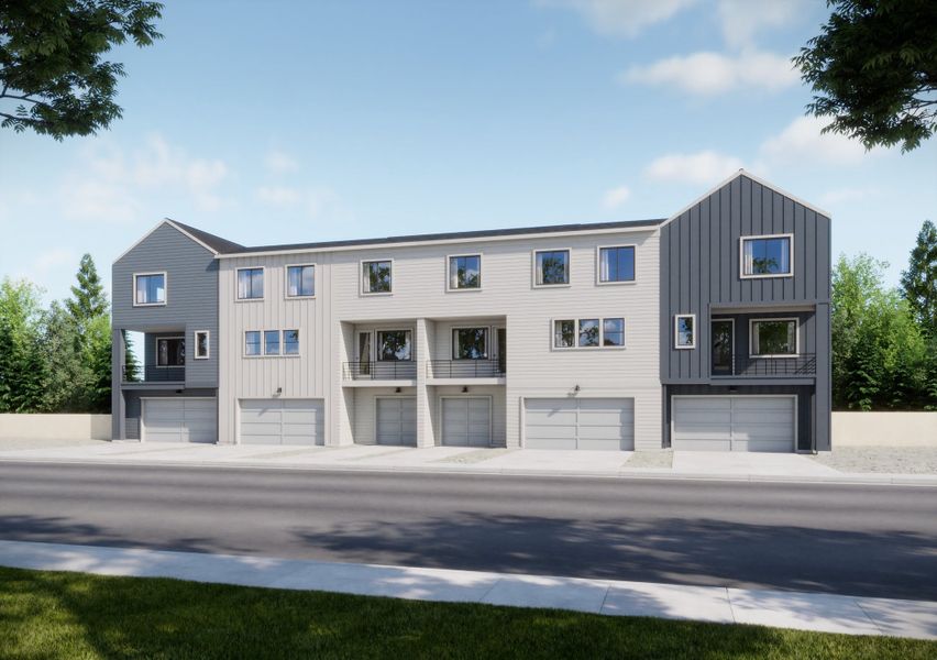 Front exterior of a home in the Berkeley Villas community, located in Denver, CO (Image 8).