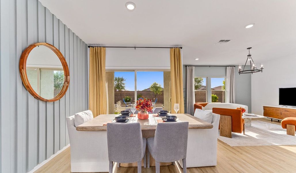 Furnished interior in a model home at Saguaro Bloom in Marana (Image 9).