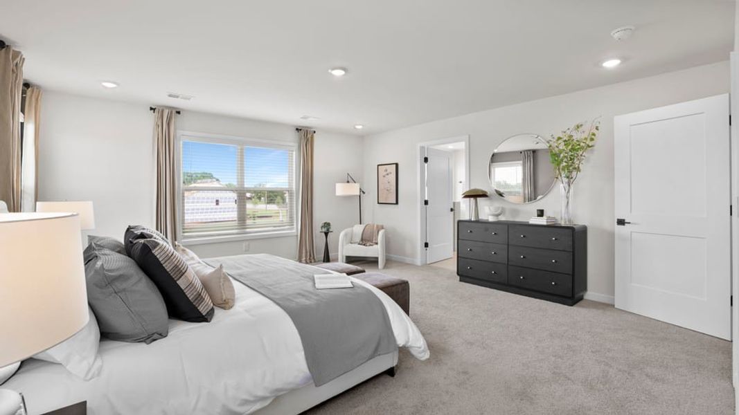 Furnished interior in a model home at Sycamore Cove in Woodruff (Image 68).