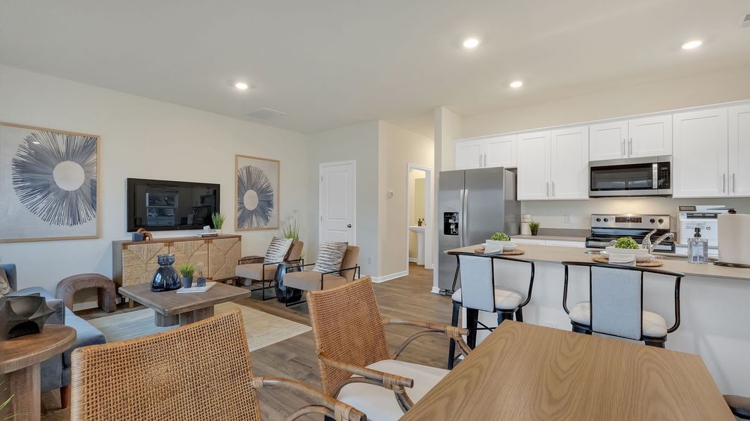 Furnished interior in a model home at Saylor's Place Townhomes in Jonesborough (Image 8).