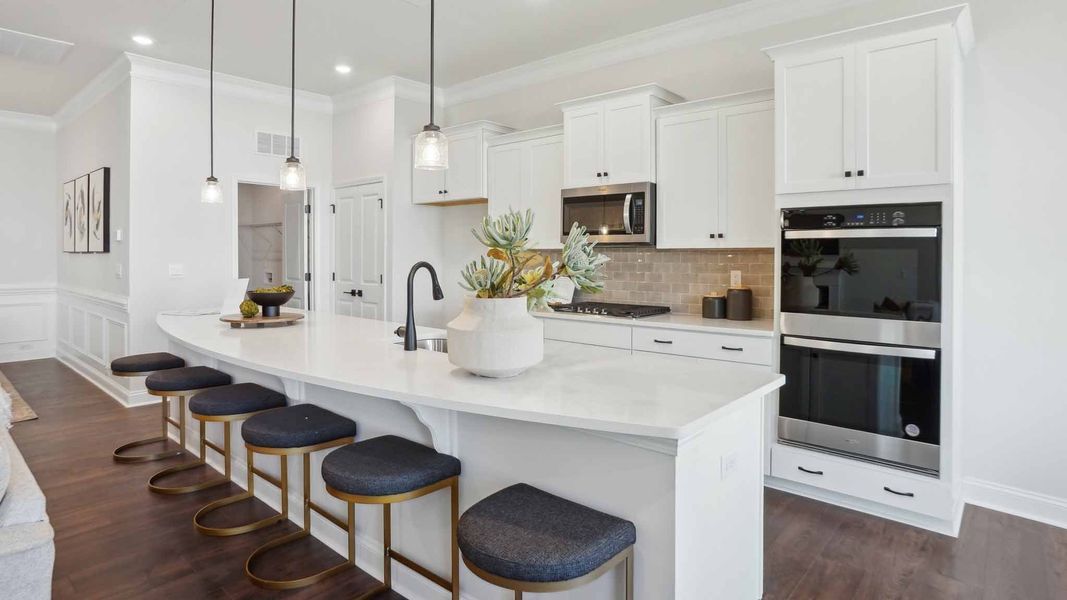 Furnished interior in a model home at Reserve at Tap Root Farms in Fletcher (Image 6).