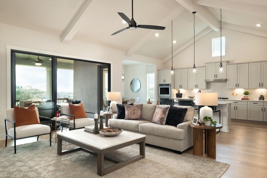Furnished interior in a model home at Highland Estates in San Antonio (Image 3).