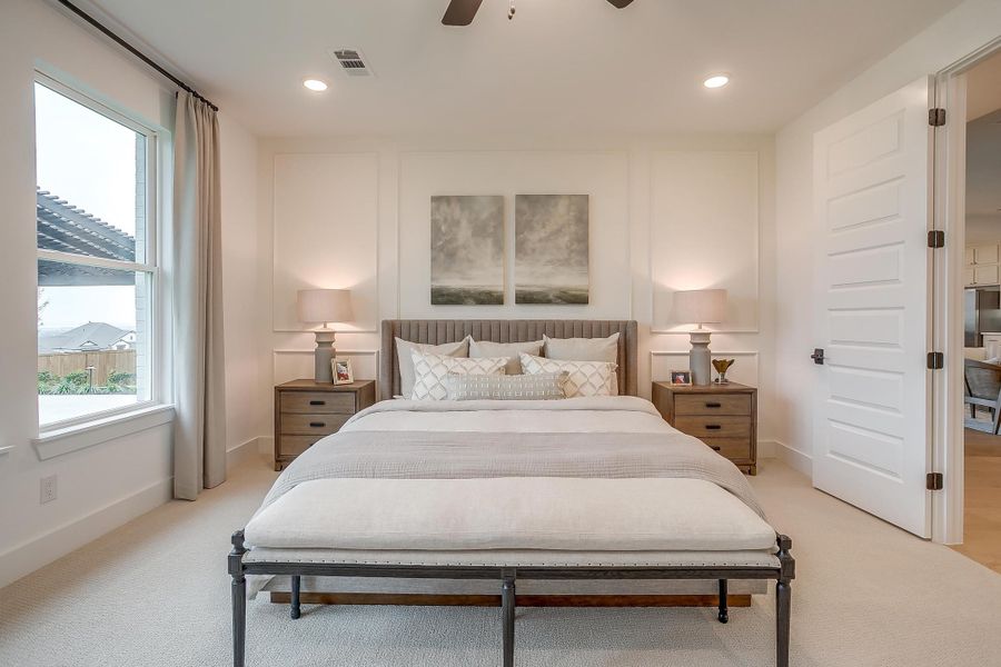 Furnished interior in a model home at Sweetgrass in Fort Worth (Image 5).