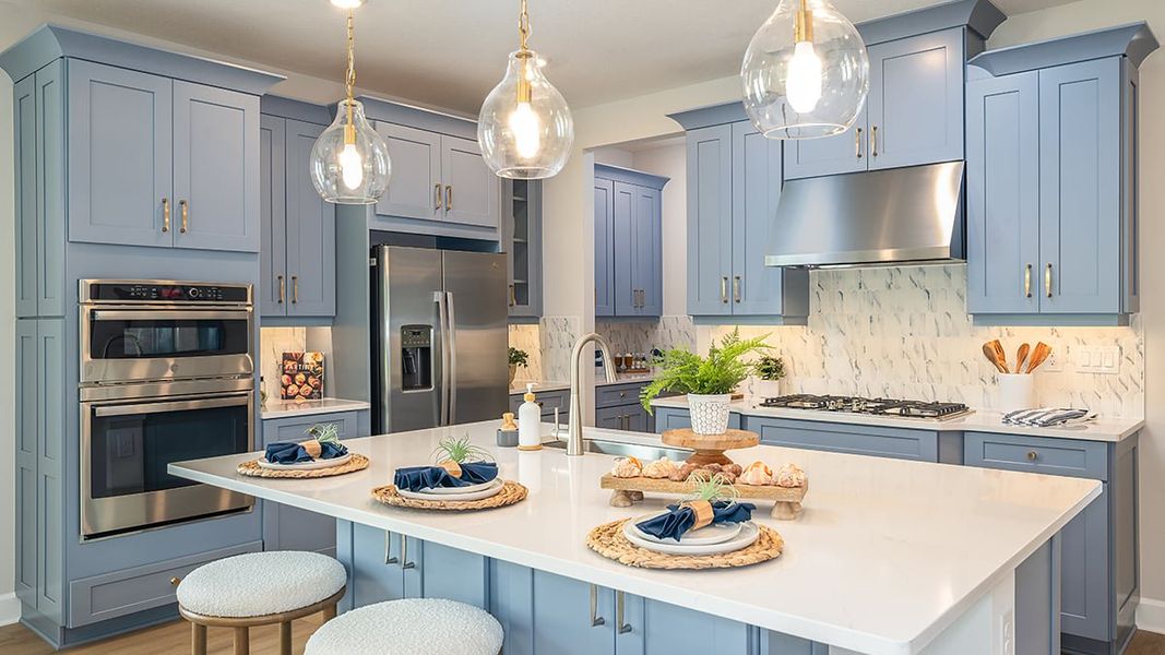 Furnished interior in a model home at Morris Bend in Tampa (Image 10).