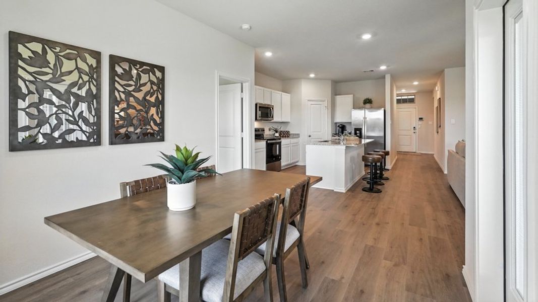 Furnished interior in a model home at Saddlebrook in Waxahachie (Image 8).