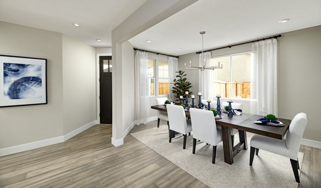 Furnished interior in a model home at Paint Brush Hills in Peyton (Image 21).