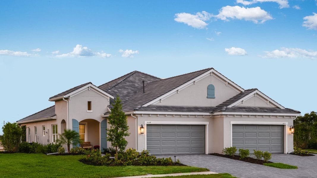 Front exterior of a home in the Wildleaf at North River Ranch community, located in Parrish, FL (Image 16).