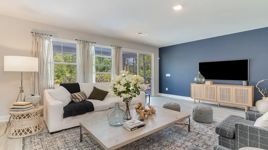 Furnished interior in a model home at The Retreat at Wild Wing in Conway (Image 14).