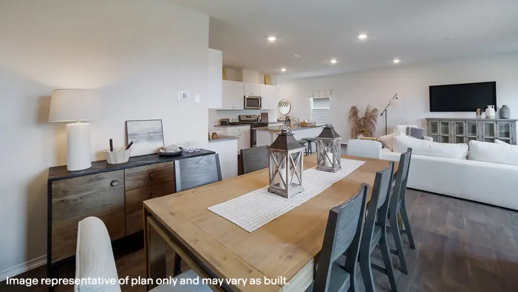 Furnished interior in a model home at Weatherwood in San Antonio (Image 9).
