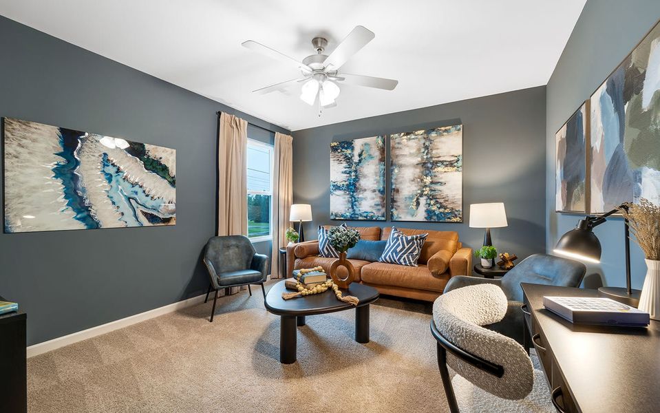 Furnished interior in a model home at Stonehenge in Manchester (Image 19).