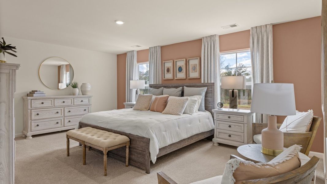 Furnished interior in a model home at Oakchase at Hampton in Hampton (Image 12).