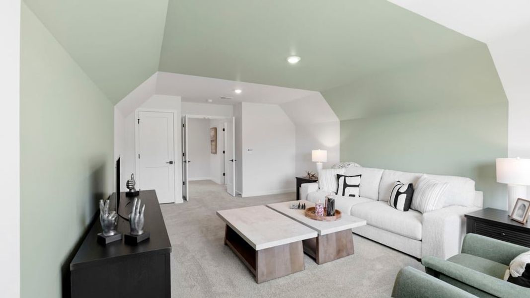 Furnished interior in a model home at Harrison Valley in Simpsonville (Image 25).