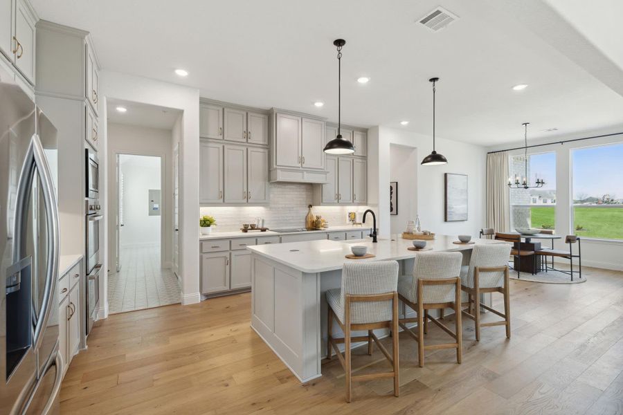 Kitchen to Nook | Concept 3441 at Paloma Ranch in New Fairview, TX by Landsea Homes