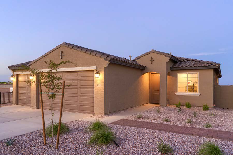 Front exterior of a home in the Ryder Ranch community, located in Surprise, AZ (Image 14).