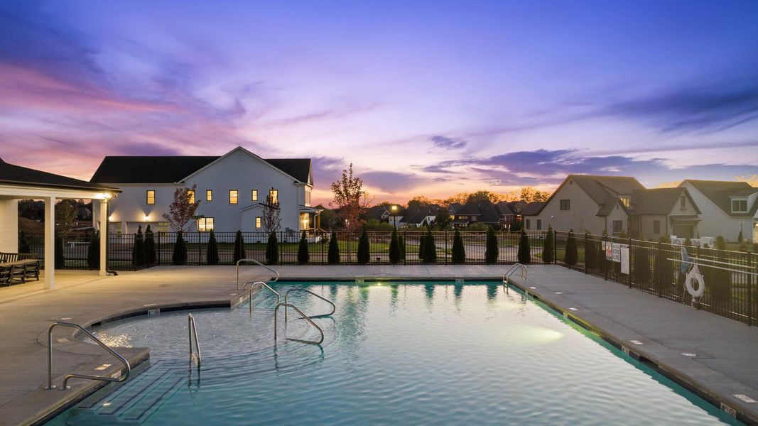 Access to a pool and pool house to cool off and relax