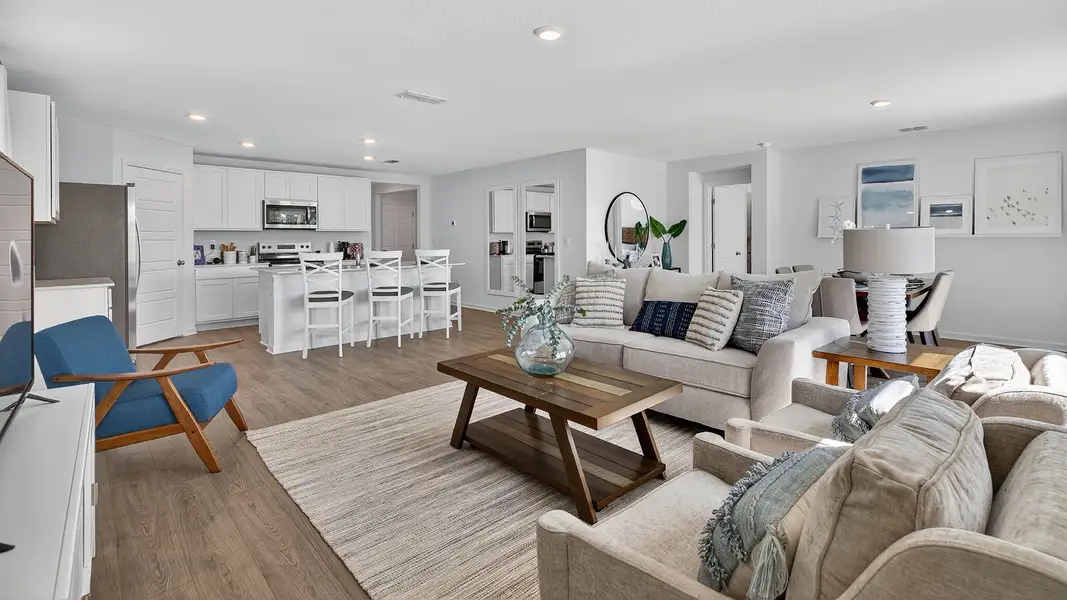 Furnished interior in a model home at Palm Coast Homesites in Palm Coast (Image 10).