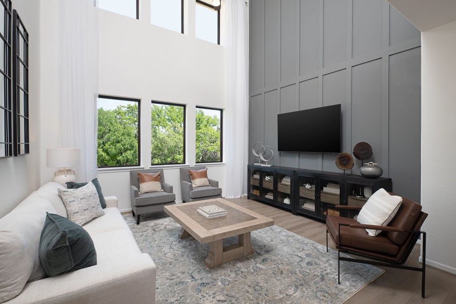 Furnished interior in a model home at Emory Glen in Magnolia (Image 4).