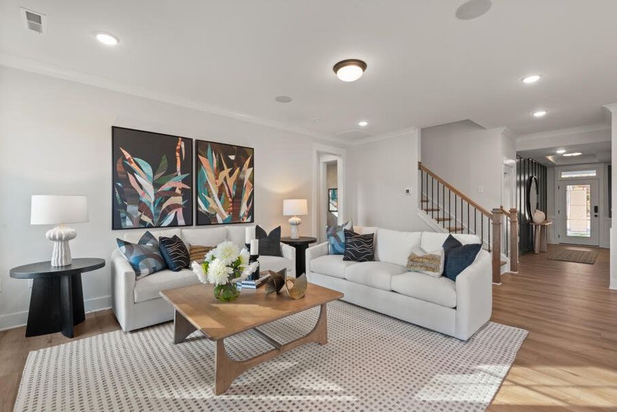 Furnished interior in a model home at Redland in Advance (Image 4).