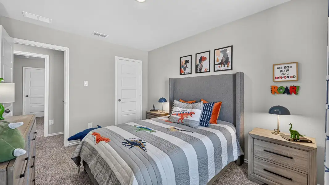 Furnished interior in a model home at The Wells in Mineral Wells (Image 36).