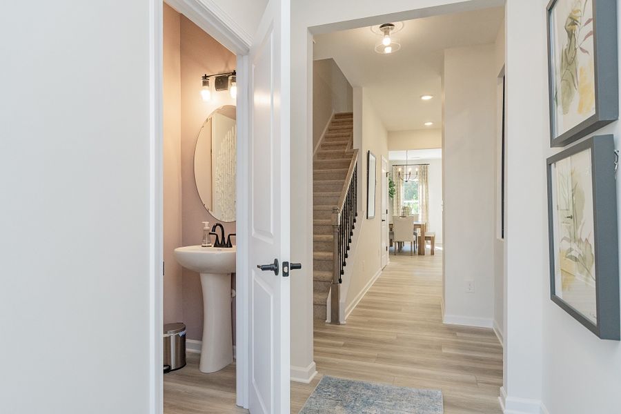 Furnished interior in a model home at Dawson Landing in Charlotte (Image 4).