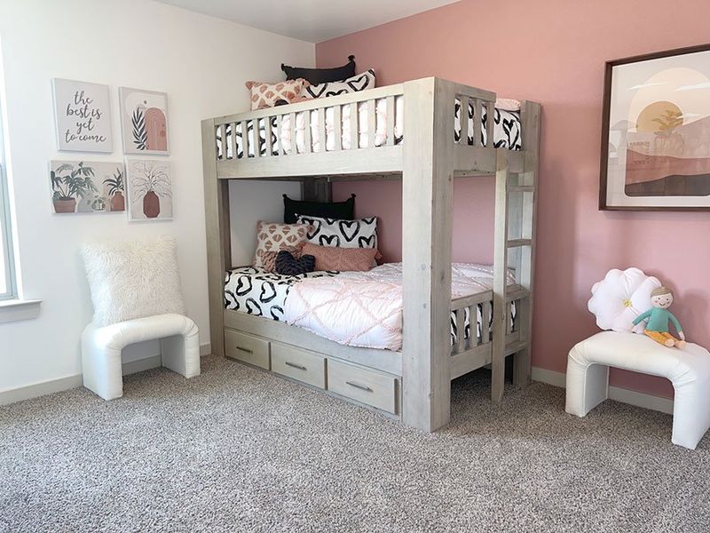 Furnished interior in a model home at Allen Farms in Lubbock (Image 10).