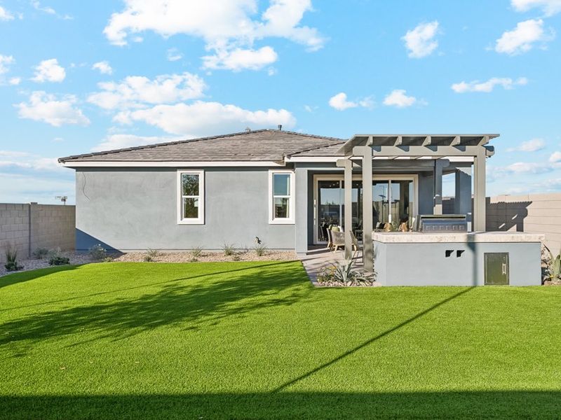 A house with a lawn. A house with a lawn.