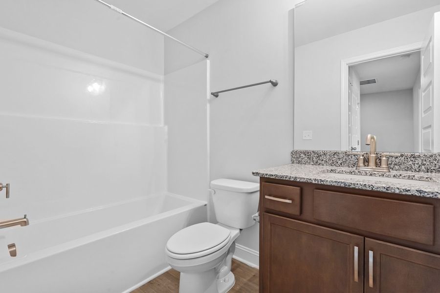 Furnished interior in a model home at Marin Woods Townhomes in Smithfield (Image 13).