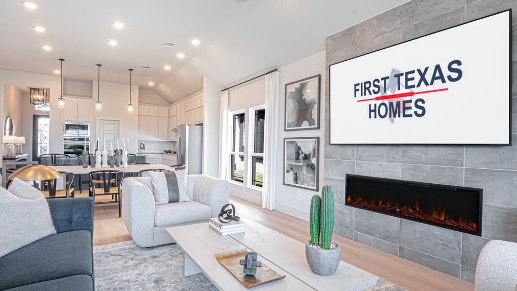 Furnished interior in a model home at Brookfield in Melissa (Image 24). Furnished interior in a model home at Brookfield in Melissa (Image 24).